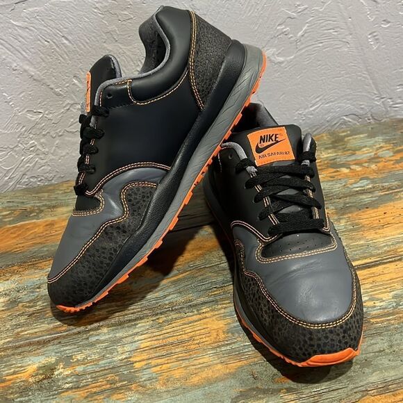 🔥 NIKE Air Safari 87 Retro Training/Running Shoes - Black/Gray/Orange - Men Sz - Picture 6 of 16